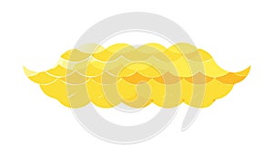 Abstract Golden Wave Pattern, Dynamic Texture, Fluid Design, Luxury Background, vector design Generative AI