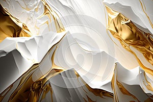 Abstract golden white marble texture