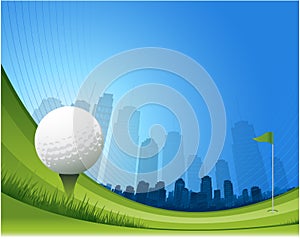 Abstract golf background