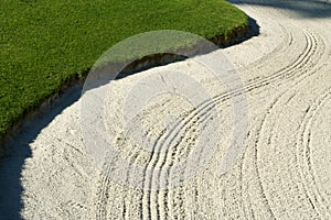 Abstract of Golf Bunker photo