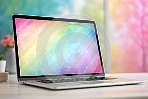 Abstract gradient background with colorful pattern