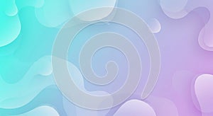 Abstract Gradient Background with Fluid Shapes in Pastel Colors