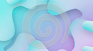 Abstract gradient background with fluid shapes in pastel colors