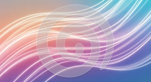 Abstract Gradient Background with Glowing Lines