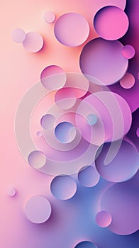 Abstract gradient background with overlapping circles
