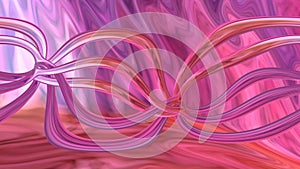 Abstract gradient background with three-dimensional lines