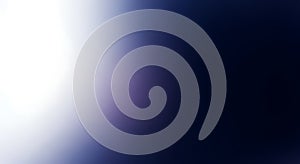 Abstract gradient background in white and dark blue color light