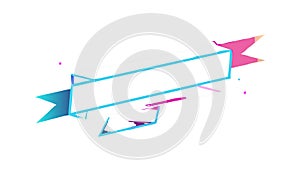 Abstract Gradient Banner: Futuristic Dynamic Design, vector design Generative AI