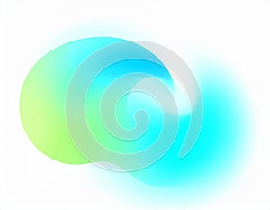 Abstract Gradient Blob on White Background