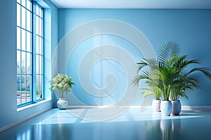 Abstract Gradient Blue Studio Background Creative Product Display