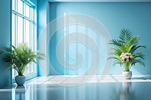 Abstract Gradient Blue Studio Background Creative Product Display