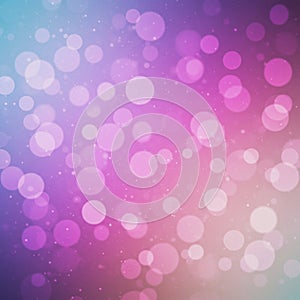 Abstract gradient with a bokeh effect features variously sized circular lights