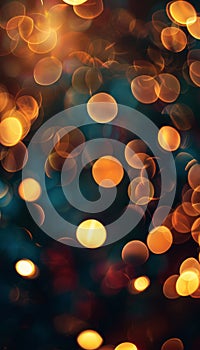 Abstract gradient bokeh in yellow, orange, and red hues for dynamic background visuals photo