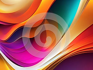 Abstract gradient colorful Background Generative AI Pro Vector