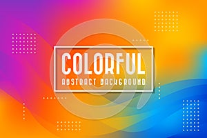 Abstract gradient colorful background. modern wallpaper Vector illustration