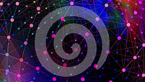 Abstract gradient 3d wireframe background 3d rendering