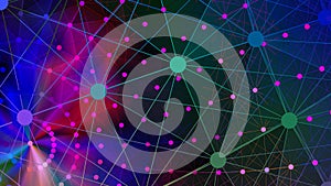 Abstract gradient 3d wireframe background 3d rendering