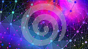 Abstract gradient 3d wireframe background 3d rendering