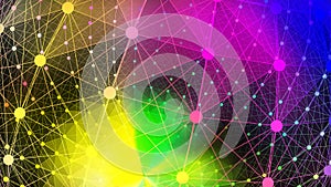 Abstract gradient 3d wireframe background 3d rendering