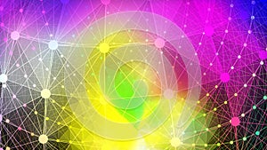 Abstract gradient 3d wireframe background 3d rendering