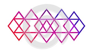 Abstract Gradient Diamond Pattern: Dynamic Geometric Motif, vector design Generative AI