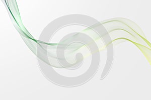 Abstract gradient dynamic waves. 3d rendering of twisted lines