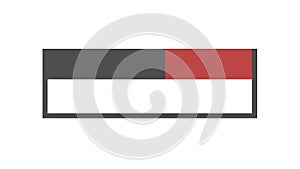 Abstract Gradient Flag Banner, Modern Design, vector design Generative AI