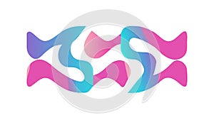 Abstract Gradient Fluid Swirls Vector. Dynamic Artistic Design Element, vector design Generative AI