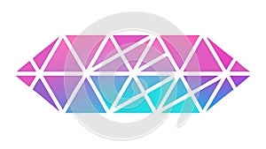 Abstract Gradient Geometric Shape: Dynamic Modern Design, vector design Generative AI