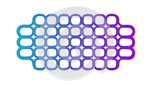 Abstract Gradient Grid Pattern Design, vector design Generative AI