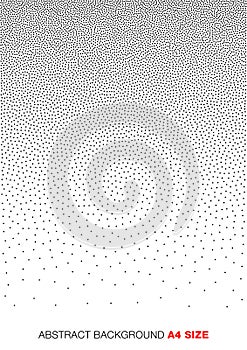 Abstract Gradient Halftone Dots Background. A4 size, a4 format.