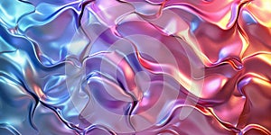 Abstract gradient holographic melty metallics background