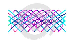 Abstract Gradient Intersecting Lines - Dynamic Digital Pattern, vector design Generative AI