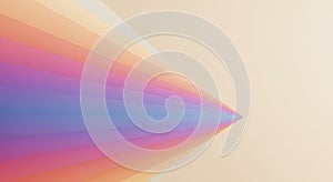 Pastel Geometric Gradient Background with Converging Stripes