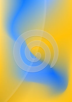 Abstract Gradient Mesh Background - Blue and Yellow visual delight