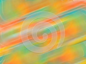 Abstract gradient motion blur background with soft pastel color tones, green, blue, orange, yellow, pink