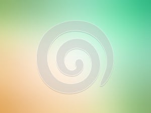 Abstract gradient orange green colored blurred background