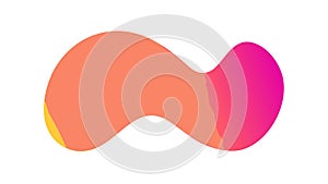 Abstract Gradient Organic Blob Shape Vector, vector design Generative AI