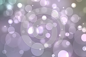 Abstract gradient of pink violet pastel light background texture with glowing circular bokeh lights and stars. Beautiful colorful
