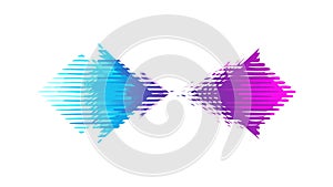 Abstract Gradient Pixel Blocks Vector, Digital Texture Pattern, vector design Generative AI