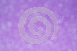 Abstract gradient purple pink background texture with blurred bokeh circles and lights. Space for design