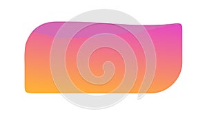 Abstract Gradient Rounded Rectangle Background Shape, vector design Generative AI