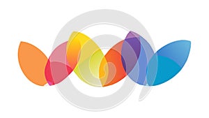 Abstract Gradient Shapes Vector Elements, Colorful Fluid Forms, vector design Generative AI
