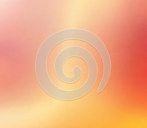 Abstract gradient smooth light yellow to light Orange to light red background image