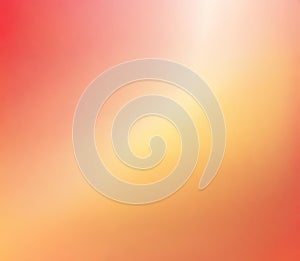 Abstract gradient smooth light yellow to light Orange to light red background image