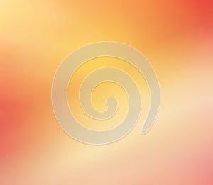 Abstract gradient smooth light yellow to light Orange to light red background image