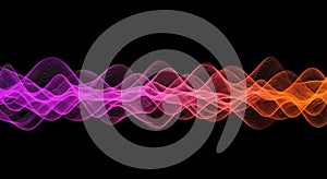 Abstract Gradient Sound Wave Visualization equalizer