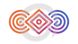 Abstract Gradient Swirl Pattern for Dynamic Modern Art, vector design Generative AI