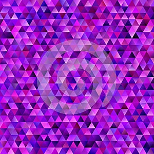Abstract gradient tiled triangle pattern background - mosaic graphic design with purple regular triangles