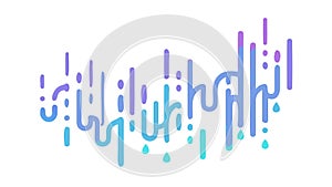 Abstract Gradient Vertical Lines Dynamic Graphic Vector, vector design Generative AI